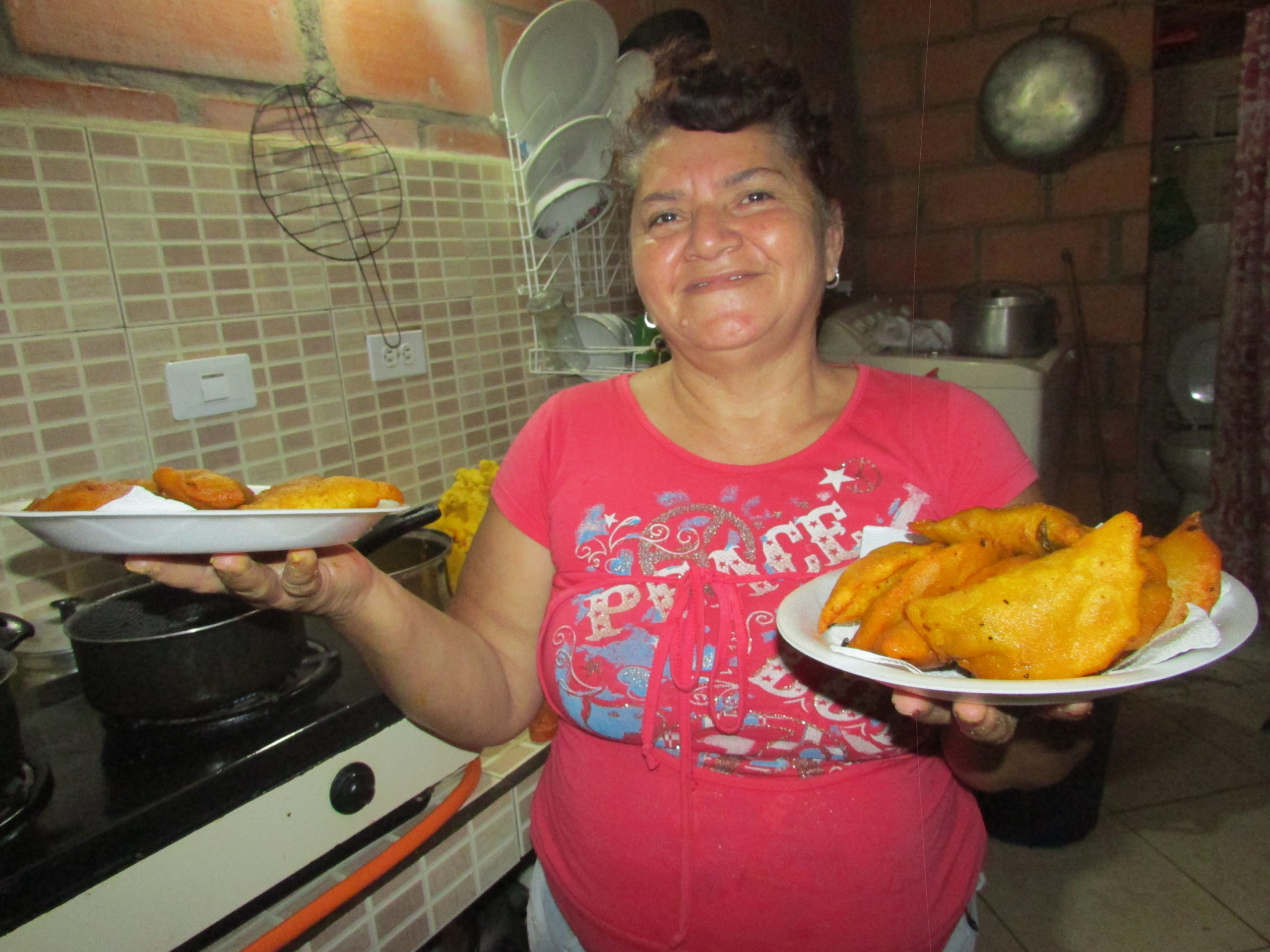 Emprendedora de comidas rápidas